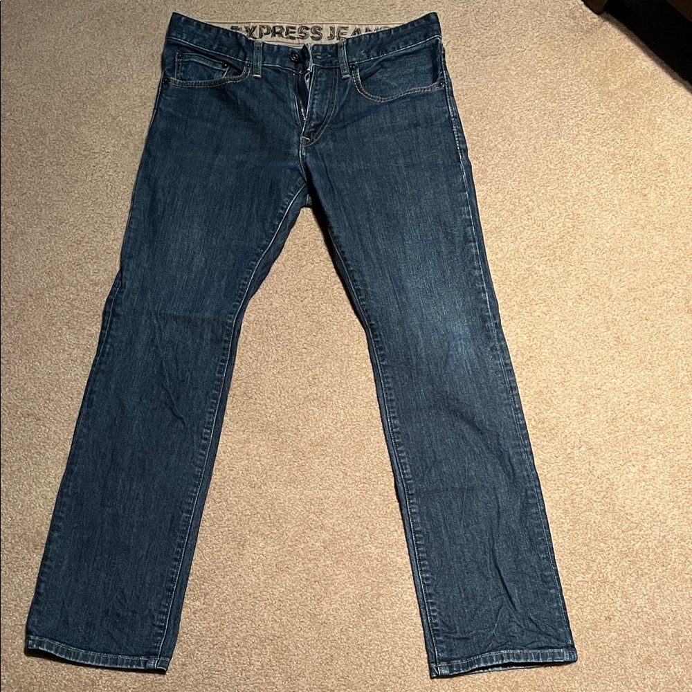 Express Dark Blue Denim Jeans